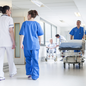 Medical Laundry Hospital Staff In Hall 300X300